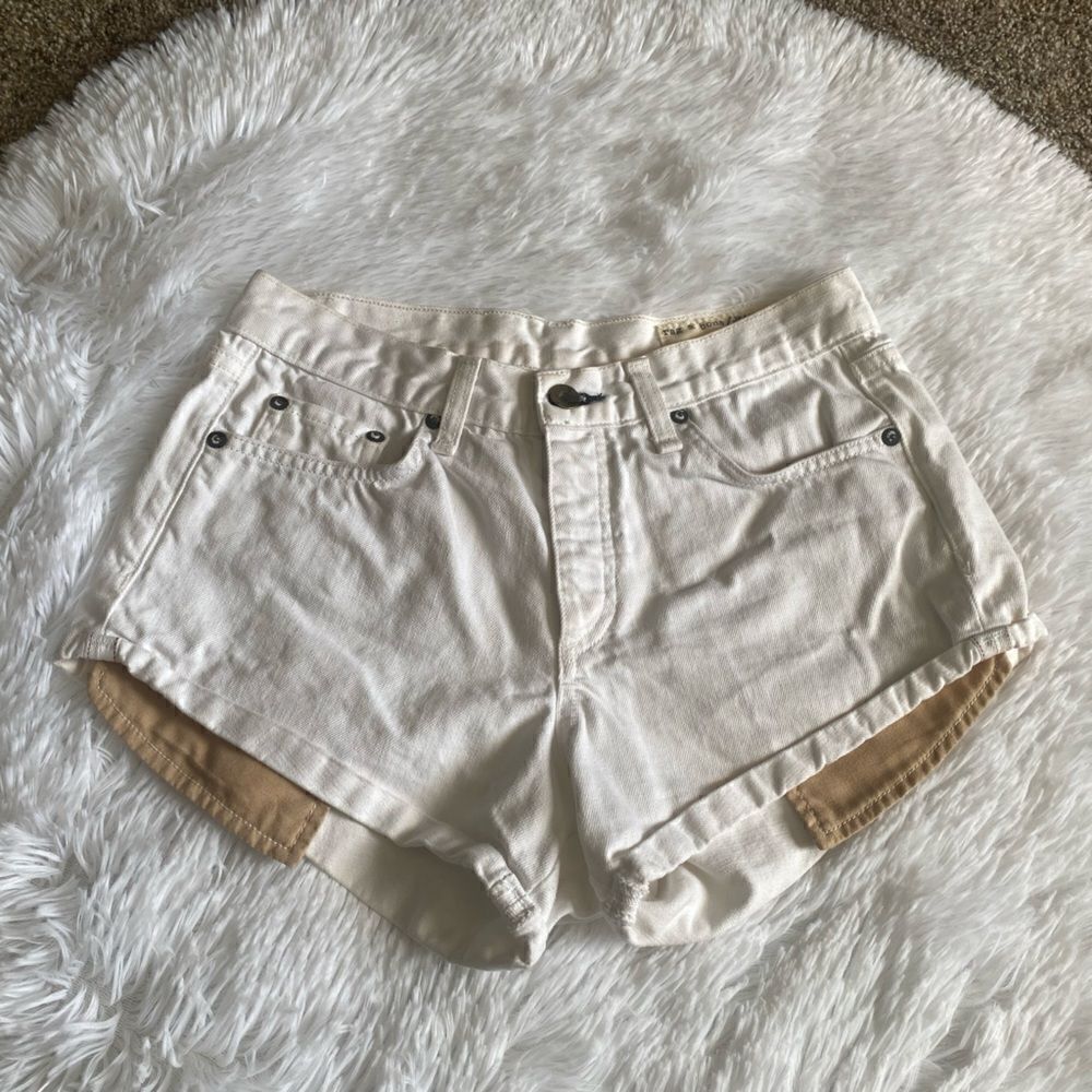 Rag &‎ Bone Shorts Button Fly White Womens Size 25